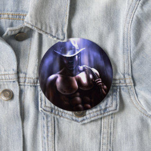 Soms is het de hemel - Cowboy Ronde Button 4,0 Cm