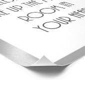 soms kleinst het meeste uit je hart grijs foto afdruk (Hoek)