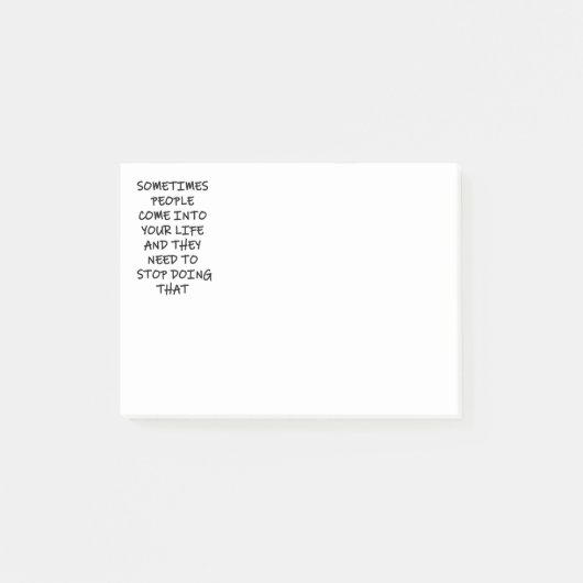 Soms komen mensen in je leven post-it® notes (Voorkant)