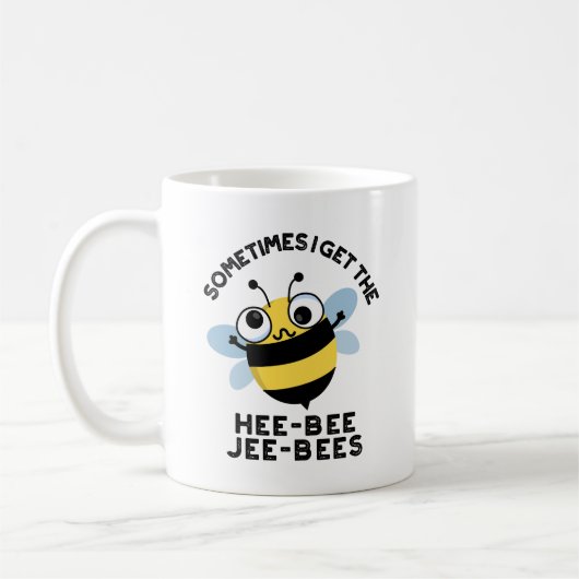 Soms krijg ik de Heebee Jeebes Bee Puns Koffiemok (Links)
