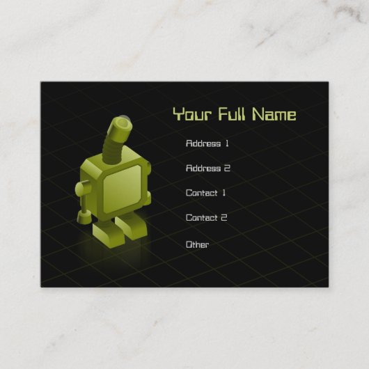 Soms krijgen robots de Sjabloon van de Sad Profile Visitekaartje (Voorkant)