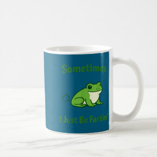 Soms laat ik gewoon een scheet frog funny meme quo koffiemok