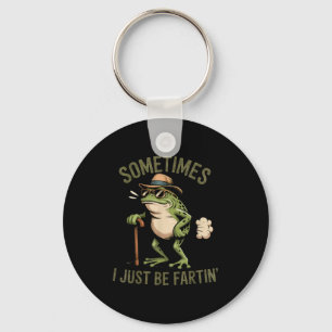 Soms laat ik gewoon grappige kikkerwinden sleutelhanger