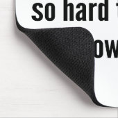 Soms lach ik zo hard dat tranen mijn L omlaag lope Muismat (Hoek)