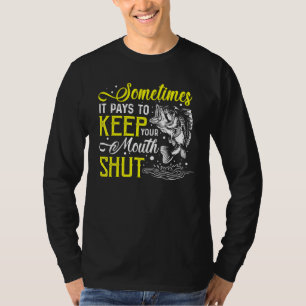 Soms loont het houden mond dicht vis Gevist T-shirt
