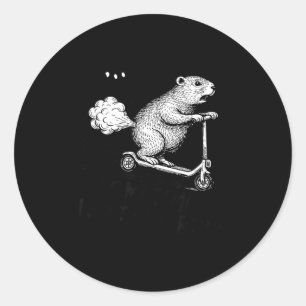Soms maak ik gewoon scheten Buikpijn Grappige gron Ronde Sticker