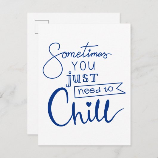 Soms moet je alleen maar ziek worden briefkaart (Voorkant / Achterkant)