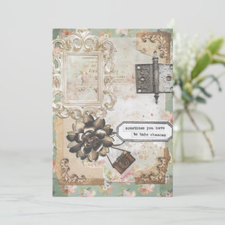 Soms moet je risico's nemen Wenskaart Bedankkaart