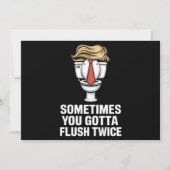 Soms moet je twee keer spoelen kaart (Voorkant)