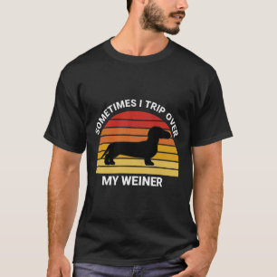 Soms neem ik mijn Weiner Funny Dog Funny Da over T-shirt