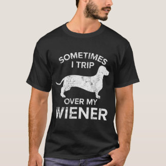 Soms neem ik mijn wiener Dog Shirt Dachshun over