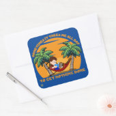 SOMS NEEMT HET... grappig. Vierkante Sticker (Envelop)