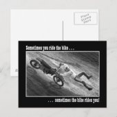 Soms rijd je op de fiets... briefkaart (Voorkant / Achterkant)