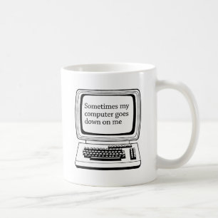 Soms valt mijn computer uit koffiemok