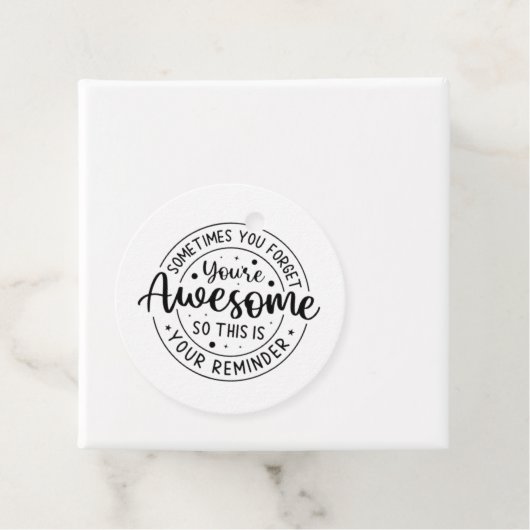 Soms vergeet je je Geweldige Bedankjes Labels (In situ)