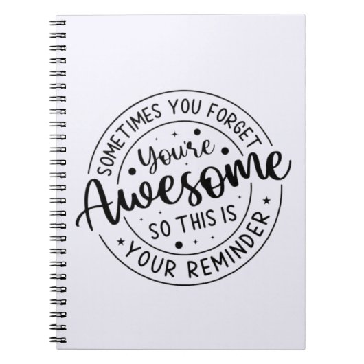 Soms vergeet je je Geweldige Notitieboek (Voorkant)