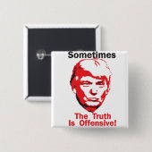 Soms Vierkante Button 5,1 Cm (Voorkant /achterkant)