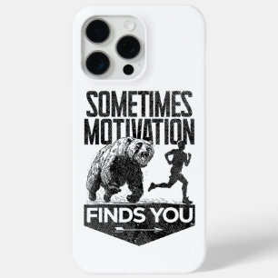 Soms vindt Motivation je grappig hardloopmotief iPhone 15 Pro Max Hoesje
