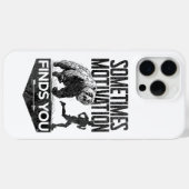 Soms vindt Motivation je grappig hardloopmotief Case-Mate iPhone Case (Achterkant (horizontaal))