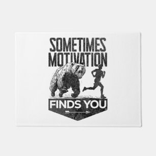 Soms vindt Motivation je grappig hardloopmotief Deurmat