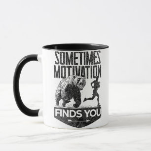 Soms vindt Motivation je grappig hardloopmotief Mok