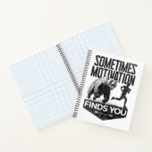 Soms vindt Motivation je grappig hardloopmotief Notitieboek (Binnen)