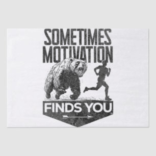 Soms vindt Motivation je grappig hardloopmotief Tissuepapier