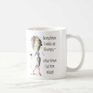 Soms word ik wakker van Grumpy! leuke gezegde cad Koffiemok