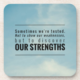 Soms worden we getest drankjes onderzetter