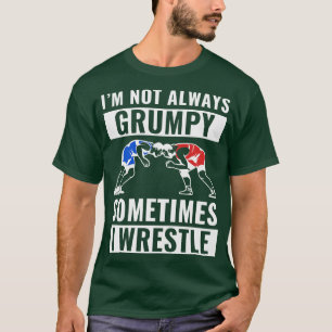 Soms worstel ik met een grappige worstelaar coach t-shirt