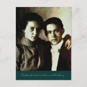 Soms ziet het hart wat onzichtbaar is... briefkaart