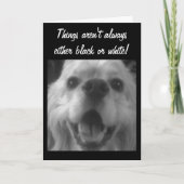 SOMS ZIJN DINGEN BLAUW! Beterschap Kaart (Voorkant)