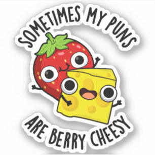 Soms zijn mijn woordgrappen erg flauw en grappig v sticker