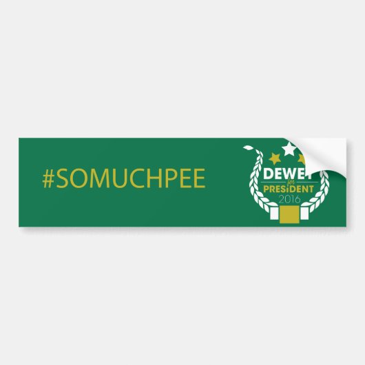 #somuchpee bumpersticker (Voorkant)