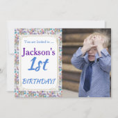 SON 1ER ANNIVERSAIRE INVITATION (Devant)