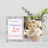 SON 1ER ANNIVERSAIRE INVITATION (Debout devant)