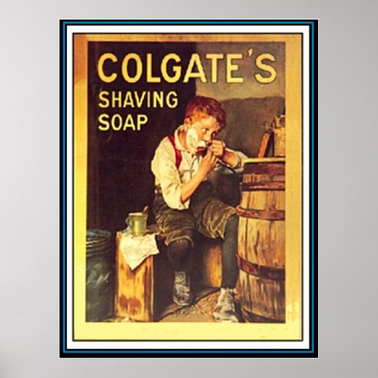 Son affiche vintage Premier Rasage (Devant)