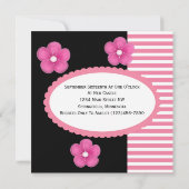 Son Altesse Royale avec photo Invitation d'anniver (Dos)