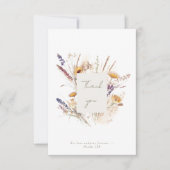 Son Amour Envie Pour Un Merci Floral Personnalisé (Devant)