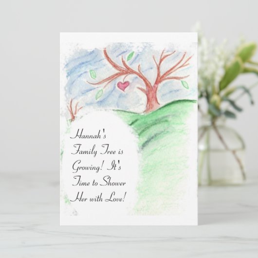 Son arbre généalogique se développe - invitation (Debout devant)