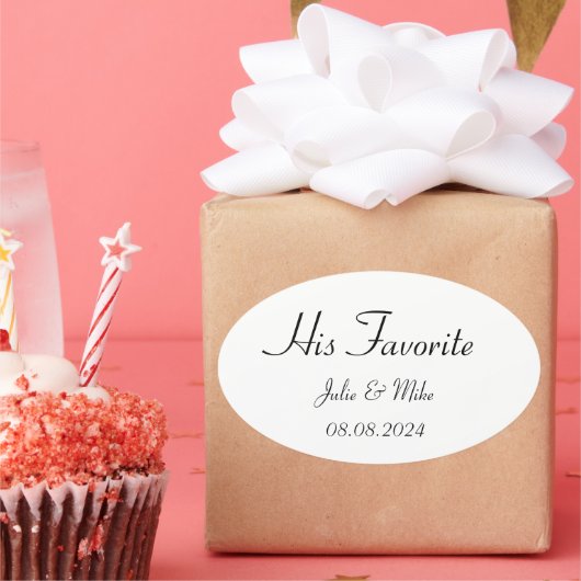 SON autocollant de faveur de mariage FAVORITE (Fête)