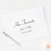 son autocollant préféré pour mariage (Enveloppe)