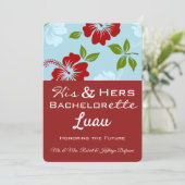 Son Bachelor/Bachelorette Luau Invitation (Debout devant)
