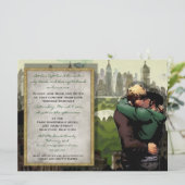 Son baiser - Faire-part de mariage gay (Debout devant)