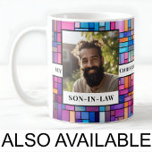 Son beau-fils, Nom, Message, Photo, Mug en mosaïqu