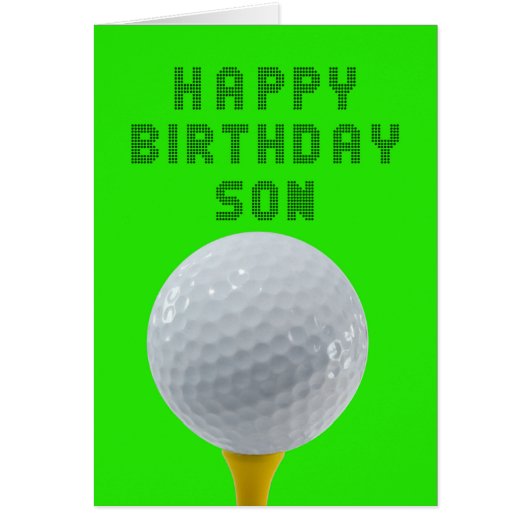 Son Birday Golf (Devant)
