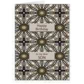 Son Birthday Abstract Mandala Design (Voorkant)