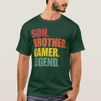 Son Brother Gamer Legend girl T-shirt