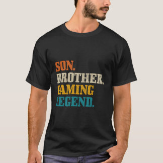 Son Brother Gaming Legend  Retro Gamer Gift T-shirt