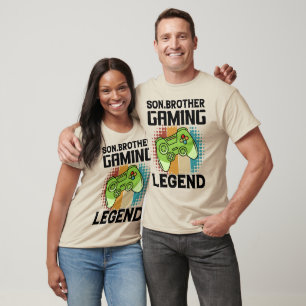 Son Brother Gaming Legend Retro-videogame T-shirt